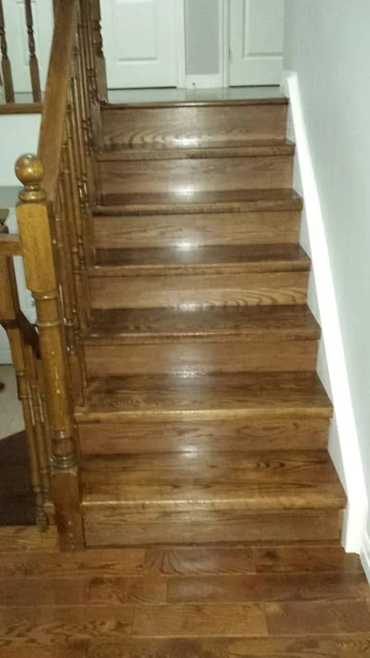 Finished flooring and staircase work by Tricity Flooring and Stairs