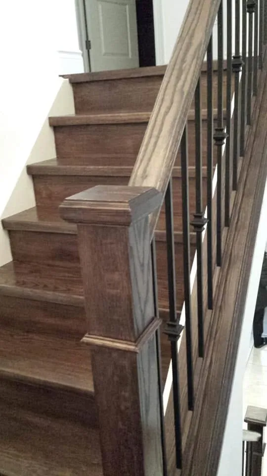 Finished flooring and staircase work by Tricity Flooring and Stairs