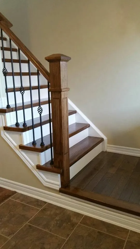 Finished flooring and staircase work by Tricity Flooring and Stairs