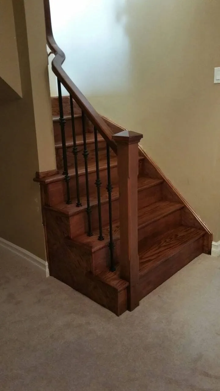 Finished flooring and staircase work by Tricity Flooring and Stairs